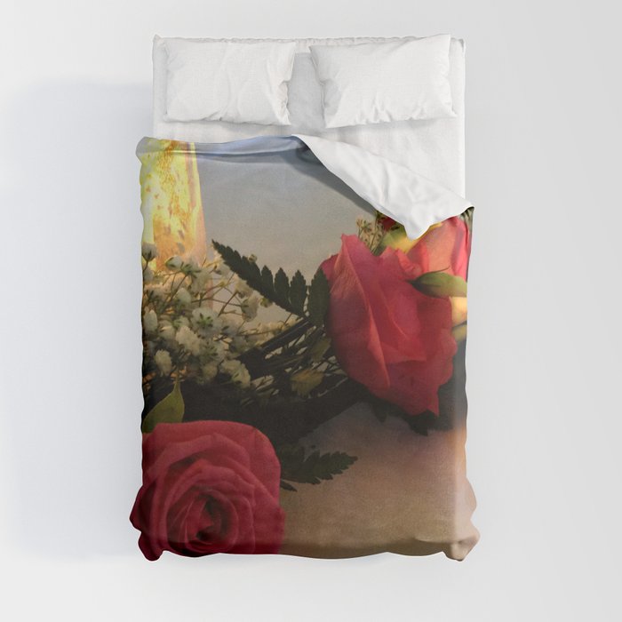 Candles & Roses Duvet Cover