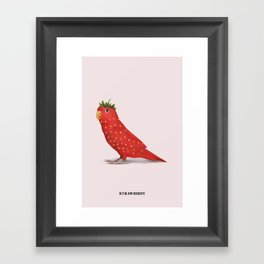 Strawbirdy Framed Art Print