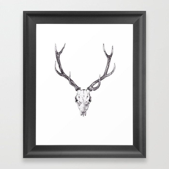 antlers Framed Art Print