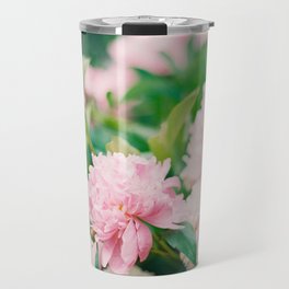 Pink Peonies Travel Mug