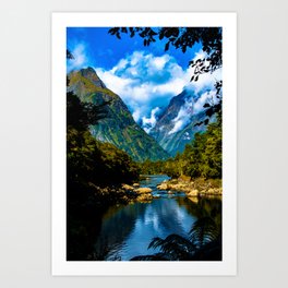 Mitre Peak - Milford Sound, New Zealand Art Print