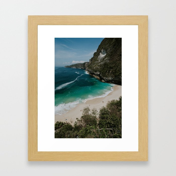 Kelingking Beach - Nusa Penida Framed Art Print