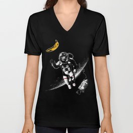 Space Monkey (nd a place to be) V Neck T Shirt