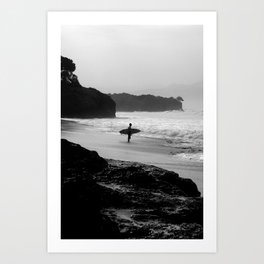 Secret Surf Spot Art Print | Beach, Photo, Digital, Sports, Surfing, Black and White, Travel, Surf, Adventure, Surfer 