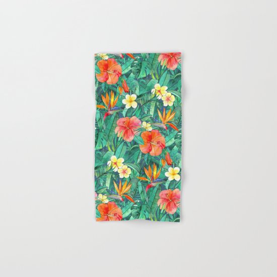 Classic Tropical Garden Hand & Bath Towel