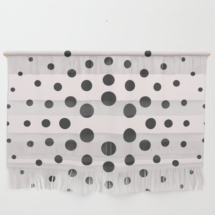 Mid-Century Modern Art - Bubblegum Spiral Dots Wall Hanging