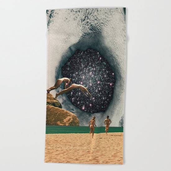 Catch the Wormhole of 3:45 PM Beach Towel