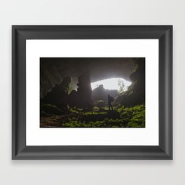 Inside the Cave Framed Art Print