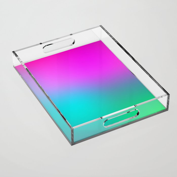 Neon Pink Blue and Green  Acrylic Tray