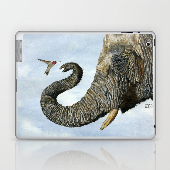 Elephant Cyril And Hummingbird Ayre Laptop & iPad Skin