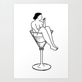 Cocktail, Art Quarterly No.4.1+Tattly Flipside Art Print