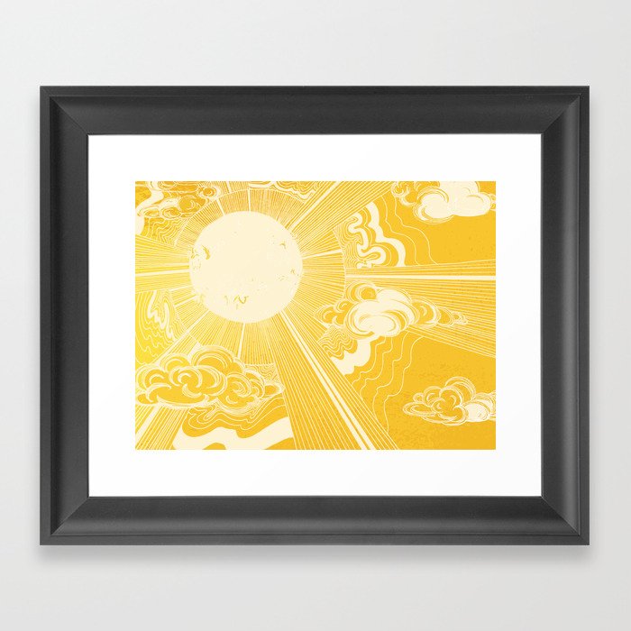Solar Flare Framed Art Print