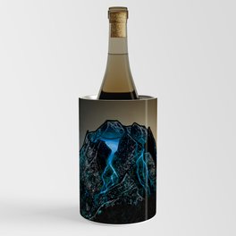 Blue lava and magic volcano Wine Chiller