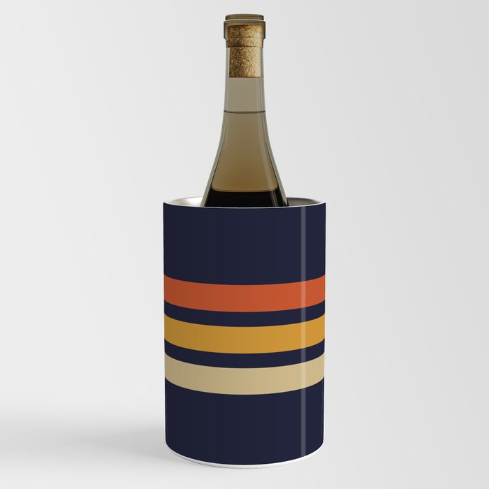 Vintage Retro Stripes Wine Chiller
