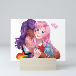 Utena and Anthy Pride Mini Art Print