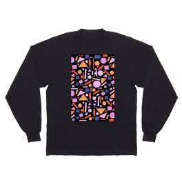 Midcentury colourful geometric shapes  Long Sleeve T-shirt