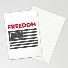 Bohemian Love Freedom Flag Stationery Card