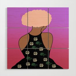Woman At The Meadow 10 Wood Wall Art