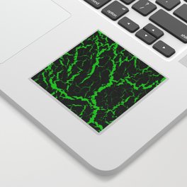 Cracked Space Lava - Green Sticker