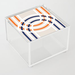 Bohemian Orange + Navy Knot Arches Acrylic Box