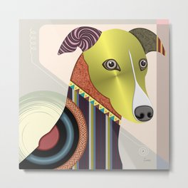 Italian Greyhound Metal Print | Doglovergift, Italiangreyhound, Puppyartprint, Animalprint, Dogdesign, Animalpainting, Pattern, Dogportrait, Colorfuldogpopart, Popartdesign 