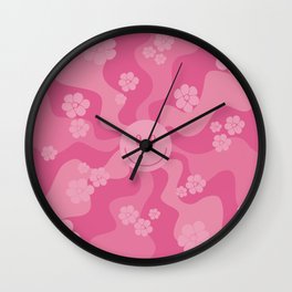 Smile - Pink Wall Clock