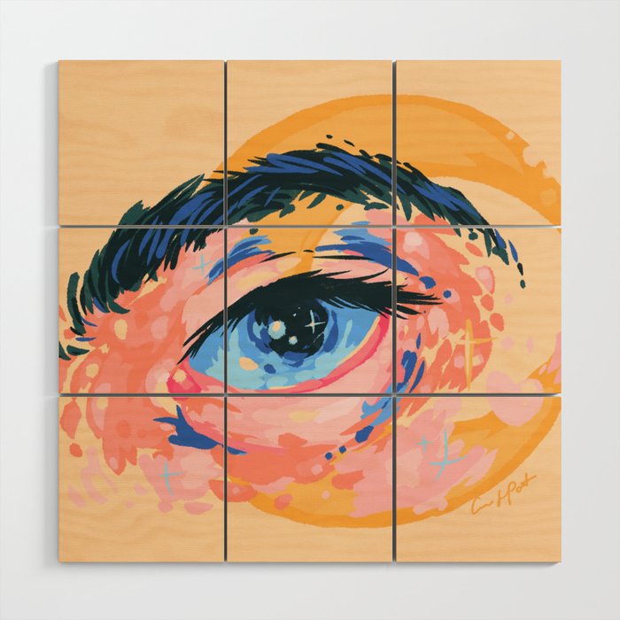 Starry Eyes Wood Wall Art