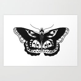 Butterfly tattoo Art Print