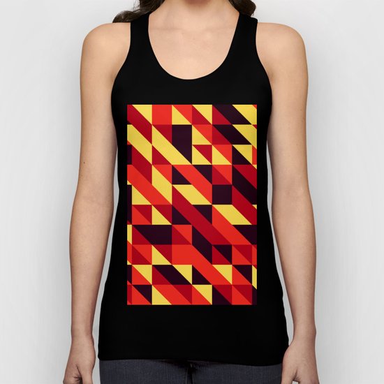 triangle lines Unisex Tank Top