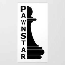 Chess Pawn Star Art Print