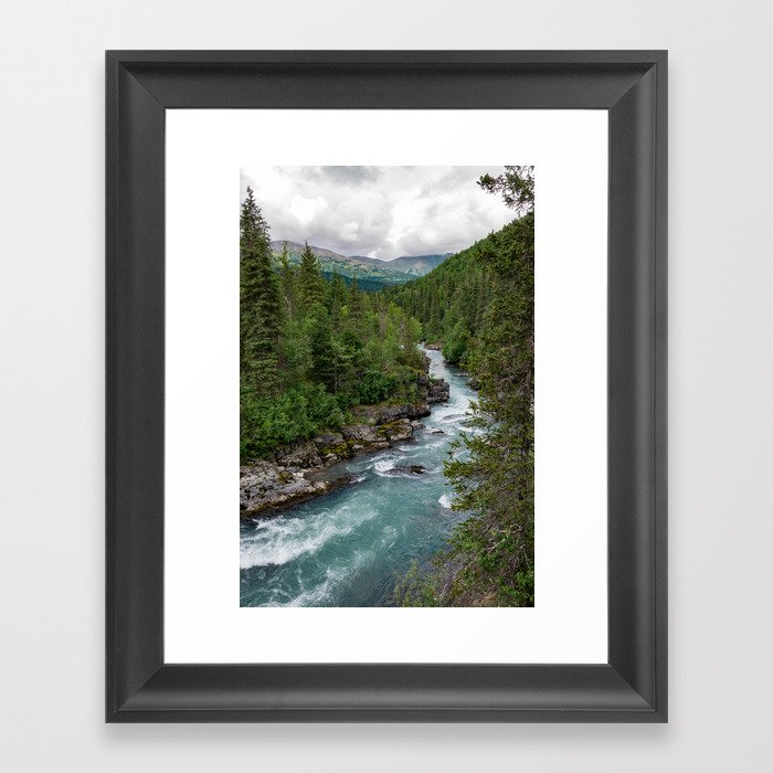 Alaska River Canyon - II Framed Art Print