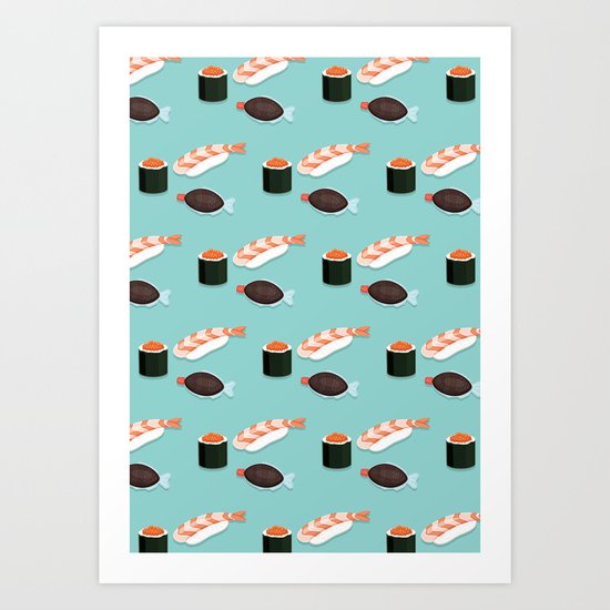Sushi Art Print