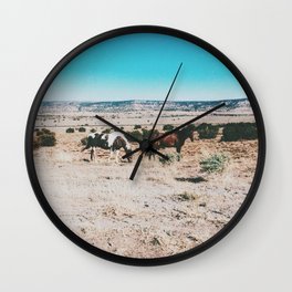 Wild horses, Nevada Wall Clock