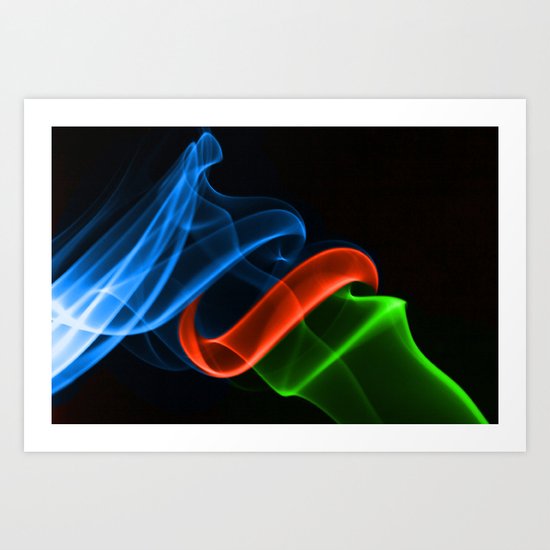 Smoking Colors Art Print