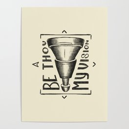 Be Thou My Vision (black) Poster
