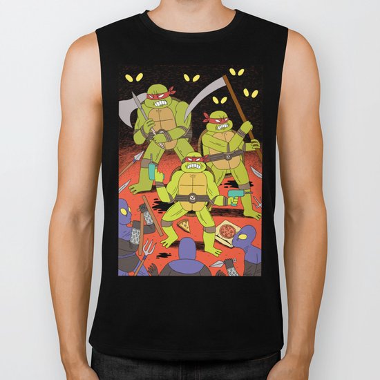 TURTLES FIGHTERS - REVENGE Biker Tank