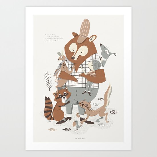 Bear Hug Art Print