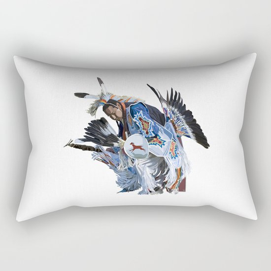 Indian Dancer Rectangular Pillow