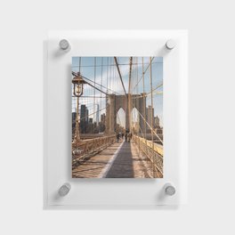 Brooklyn Bridge | Travel Photography in New York City | Winter in NYC Floating Acrylic Print