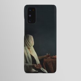 Lady justice with  pomegranate Android Case