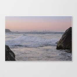 On the beach after sunset Canvas Print