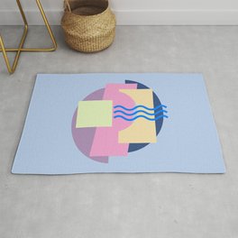 Soap - Light Pastel Colors Modern Abstract Illustration Area & Throw Rug