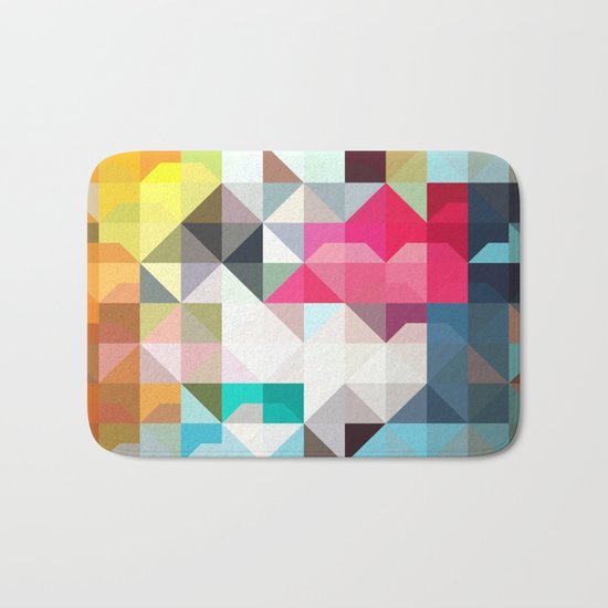 color story - pixelated warfare Bath Mat