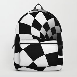 Optical Illusion Op Art Checkerboard Chess White and Black Hole  Backpack | Pop Art, Warped, Chessboard, Sinkhole, Blackhoe, Opart, Blackandwhite, Checkerboard, Highcontrast, Pattern 