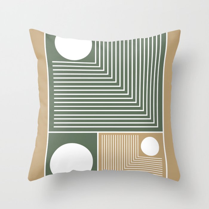 Stylish Geometric Abstract Throw Pillow