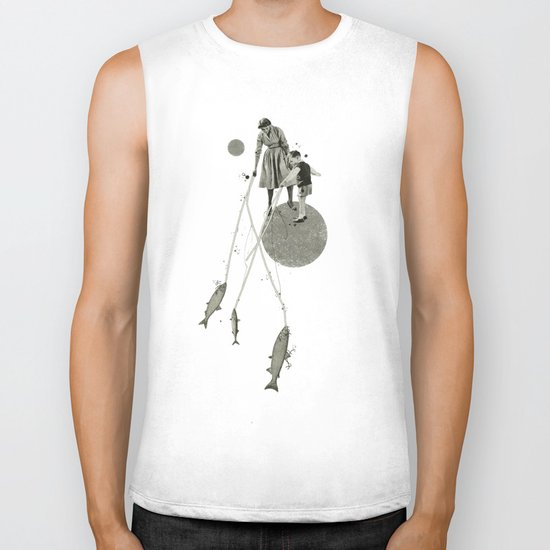 April | Collage Biker Tank