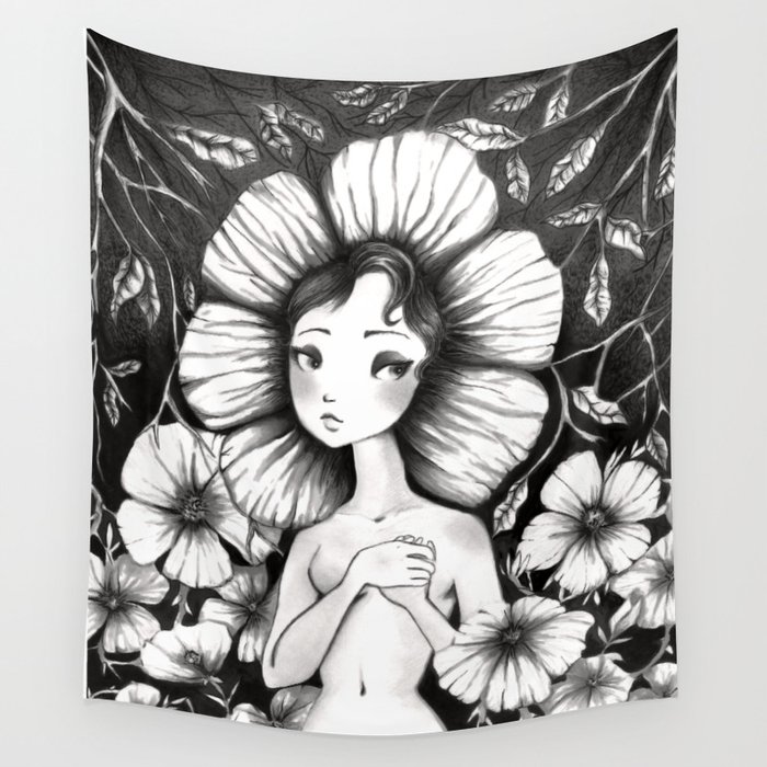 Wild Rose Wall Tapestry