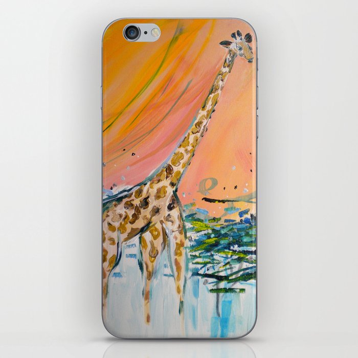 Giraffe Painting iPhone Skin