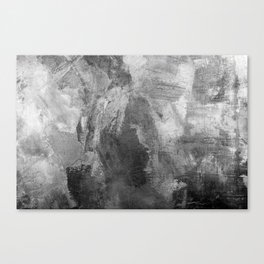 Texture pattern. Grunge black and white old wall.  Canvas Print