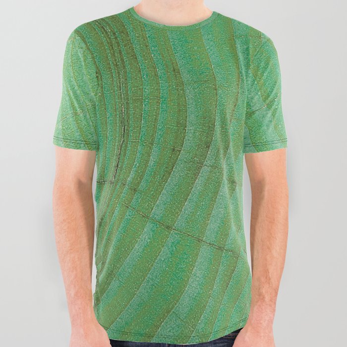 Green wood All Over Graphic Tee